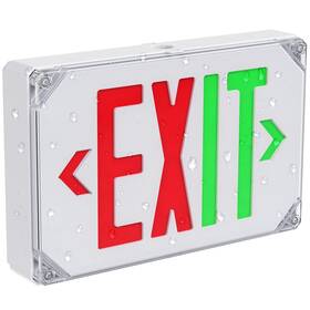 Saselux B0f7qpfdvz Wet Location Exit Signexterior Weatherproof Led Light Battery