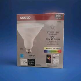 S11258 Satco 045923112584 90w Smart Multicolor Par38 Led Light Bulb 1200 Lumens 2 Pack