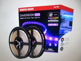 Satco 64/132 Dimension Pro Indoor 64 Ft. Plug-in Cuttable Strip Light Missing Remote
