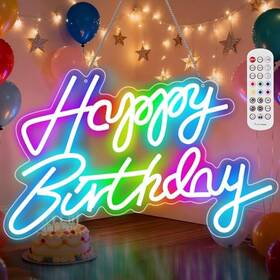 Sign001 Senceng Happy Birthday Sign For Wall Decor Rgb Led Sign001 Senceng Happy Birthday Sign For Wall Decor Rgb Led