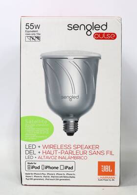 Br30 Sengled 840696100079 Pulse Dimmable White Smart Light Bulb Bluetooth Speaker 55w
