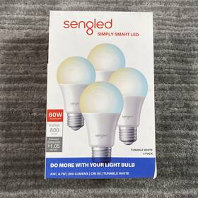 B21-n13 Sengled Simply Smart Led A19 Bulbs 800 Lumens Tunable White 4 Pack Open Box