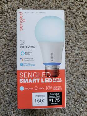 Sengled E11-n14a Smart Led A19 1500 Lumens 5000k Daylight Dimmable 1-pack