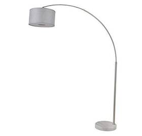 6938ds Sh Lighting Modern Long Reach 81 Inch Arc Tall Living Room Grey/silver Pole X-large Shade