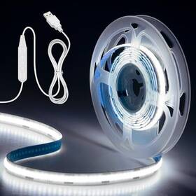 8mm-5v-320d Shen Zhen Shi Yan Chuan Ke Ji You Xian Gong Si 5v Usb Powered Dimmable Cob Led Strip Light 6.56ft Cold White