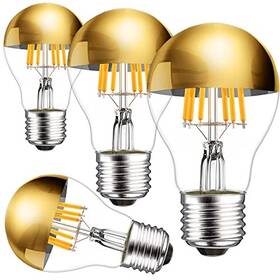 Al04 Shenzhen Aoge Technology Co. Ltd Half Chrome Light Bulb Gold Tipped Bulbs 2700k Soft White
