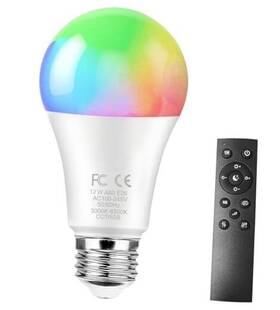E26-12wrgb001 Shenzhen Gaoliuming Light & Electricity Technology Co. Ltd E26 12w Smart Led Bulb With A 2.4ghz Remote 1 Rgb 3000-6500k