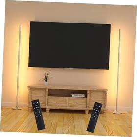 Rtl113 Shenzhen Hongjing Zhichuang Technology Co Ltd Minimalist Corner Floor Lamp 2-pack 2700k-6500k Dimmable With Silver-2pack