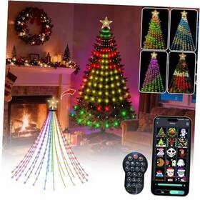 Shenzhen Jiayuan Photoelectric Technology Co. Ltd 787353271942 Smart Christmas Tree Lights Diy Led Color Changing Light Show 6ft 200 Scene
