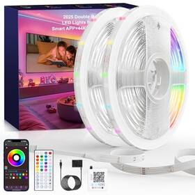 Sanhuisp32dd2x15m Shenzhenshi Sanhui Zhinengzhaoming Keji Co. Ltd Led Lights For Bedroom 2025 Double Row 960leds Rgb Strip Music 100ft