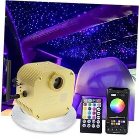 Qj-l016-t Shine Electronics Twinkle 16w Fiber Optic Star Ceiling Light Kit 450pcs 0.03in 9.8ft