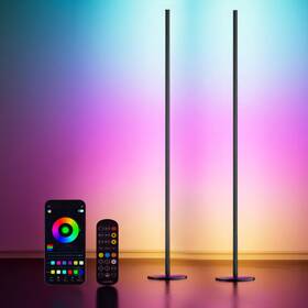 Shine Flares 199284529762 2 X Smart Rgbic Led Corner Floor Lamp With Remote And App 1500 Lumens Music Sync