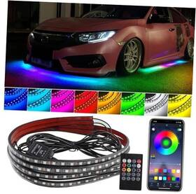 Qcfwd-lh-1211-sy Shiyuan Underglow Led Lights For Cars 4pcs Waterproof Car Kit With App &
