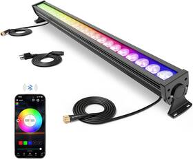 168w .shop 0026 Smart Led Wall Washer Light Dimmable Via App Control Rgbcw Color Changing