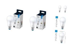 605329 Signify North America Wiz 60w A19 Dimmable Daylight 5000k Led Smart Bulb - Pack Of 2-800 Lumen