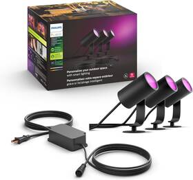 1746730v7 Signify North America Corporation Philips Hue Lily Outdoor Smart Spot Light Base Kit - White And Color Ambiance Le