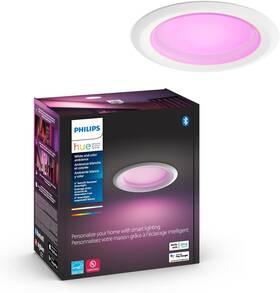 Signify North America Corporation 445022680640 Philips Hue Smart Retrofit Recessed Lighting 4 Inch - White And Color Ambiance C
