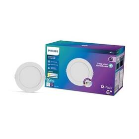 580399 Signify North America Inc. Philips Slim Canless 6 Inch Downlight Eyecomfort Dimmable Wet Rated 1000