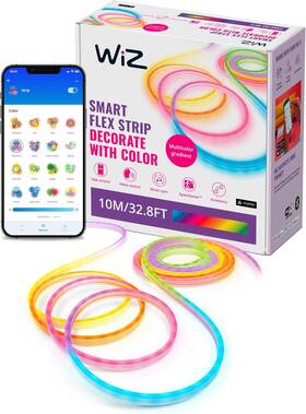605618 Signify North America Inc. Wiz Neon Smart Flex Strip 32.8 Ft 16 Million Colors Shades Of White Dynami