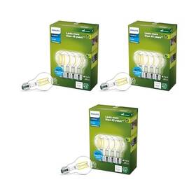 606715 Signify North America Inc. Ultra Efficient A19 Clear Dimmable Eyecomfort Flicker 12 Pack 60w