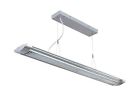 Ls-19681silv Silver Devika Ceiling Flourescent Clear Id 66507 Lamp