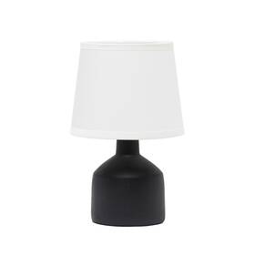 Lt2080-blk Simple Designs Mini Bocksbeutal Concrete Table Lamp Black