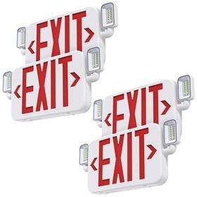 B098wmftkj Sitisfi Led Combo Emergency Exit Sign Light Two Adjustable Head Lights And