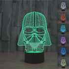 Smartera 3d Star Wars Darth Vader Model 7 Color Change Fantastic Led Bulbs New 714119783678