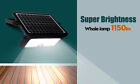 Ee-ld-sfl-10wp Solar Led Motion Sensor Dimmable All-night-on Entry Yard Garden Security Light