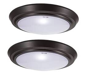 Gr-cl00950k-brz Solite Lighting Co. Limited Led Flush Mount Ceiling Fixture 9 Inch 5000k 2-pack Bronze