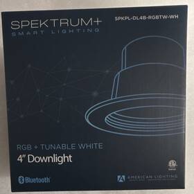 Spkpl-dl4b-rgbtw-wh Spektrum 4 Inch Rgb Tunable White Led Downlight Bluetooth App Control Dimmable