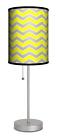 Sps-dec-gychv Decor Art Grey And Yellow Chevron Sport Lamp 844975026715