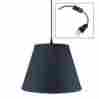 Ssb091612ehts Home Concept 1 Light Swag Plug-in Pendant Hanging Lamp Textures Slate Blue 690391786098