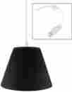 Ssw081612mhbk Home Concept Hanging Swag Pendant Plug-in One Light Black Shade 690391470447