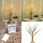 St0004-shimmer45cm24l-gold Led Bling Birch Night Light Table Tree Lamp 768430909712