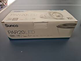 Cri90 Sunco 810000070787 10 Pack Par20 Led Bulbs 50w Equivalent 7w Dimmable 5000k Daylight