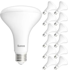 1600 Sunco 810047886068 Br30 Led Bulbs 12-pack Lumens 5000k Daylight Indoor Flood Lights