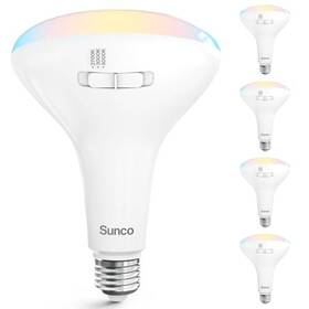 Br40 Sunco Lighting 840360618589 Led Light Bulbs Indoor Flood Lights Recessed White - 3 Cct In One