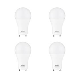 88697-su Sunshine Lighting A19 Gu24 Dimmable Light Bulb 14 Watts 100w 4 Pack 2700k Soft White