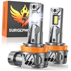 Surgephoenix Sh11-251203 H11/h9/h8 Light Bulb 60000lm Super Brighter 1 Mini Size 6500k H11/h9/h8/h16
