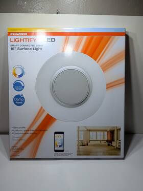 Sylvania 046135717246 15 Inch Led Lightify White Surface Light Smart Home Compatible New