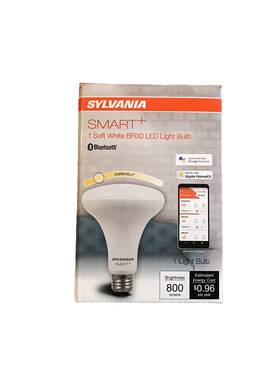 Br30 Sylvania 046135756399 Smart Bluetooth Full White Led Bulb Dimmable