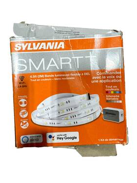 75704 Sylvania Smart Wifi Led Light Strip 6.5ft Rgbw Alexa And Google Home 1 Pk