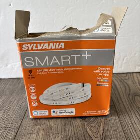 75705 Sylvania Wifi Led Smart Strip Light Expansion Kit 6.5ft Full Color White