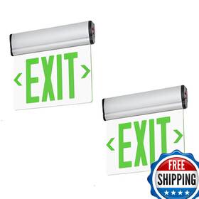 B0dqhl66h5 Tanlux Green Exit Signs For Business Led Edge Lit Sign Ul 924 Hardwired