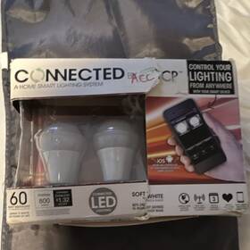 Lcs2ldr1 Tcp Connected Smart Led Light Bulbs A19 9w 800lm Dimmable Wi-fi Soft White 2-pa