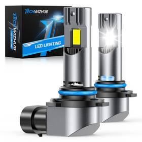 Techwizhub 10034977-9006-1 9006/hb4 Led Bulbs 600% Super Bright 24000lm 6500k Cool White 9006 Fog Light