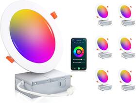 Ljd006sm Tienda De Cloudy Bay Paquete 6 Luces Empotrables Led Inteligentes Wifi