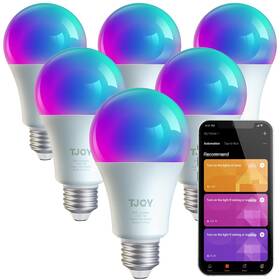 Dsbrgb06 Tjoy Md 6 Pack Smart Led Light Bulbs Wifi Work With Alexa&google Home Rg
