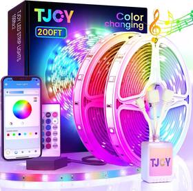 Tjoy Tcf0223124g-ja02-aus-l1 200ft Bluetooth Led Strip Lights Long Lighting 200 Ft Multicolor